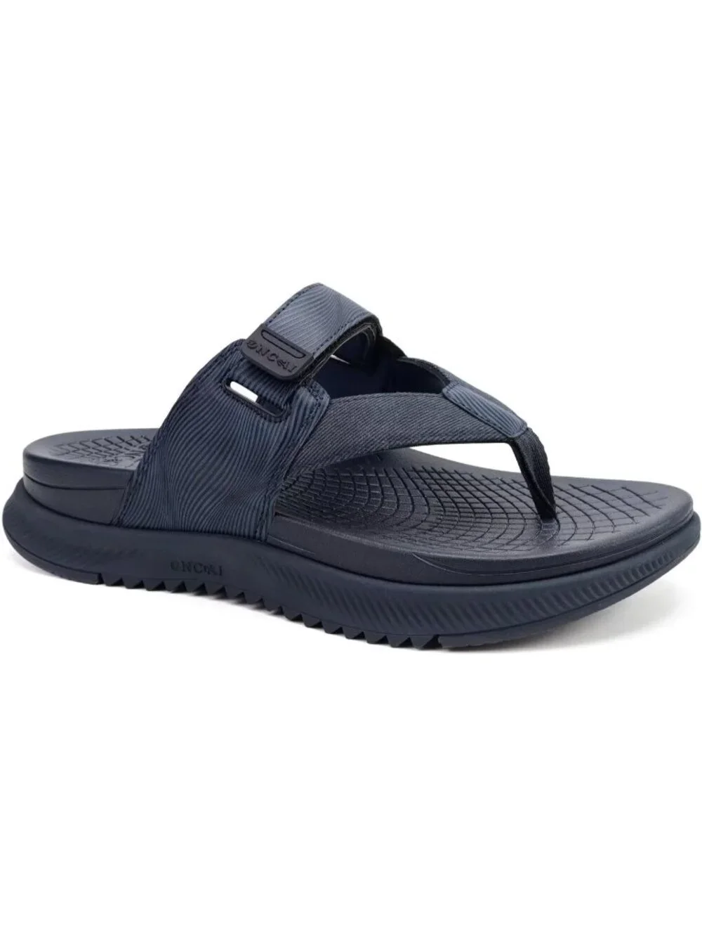 Men's Blue Orthopaedic Flip Flops Walking Sandals with Arch Support Sport